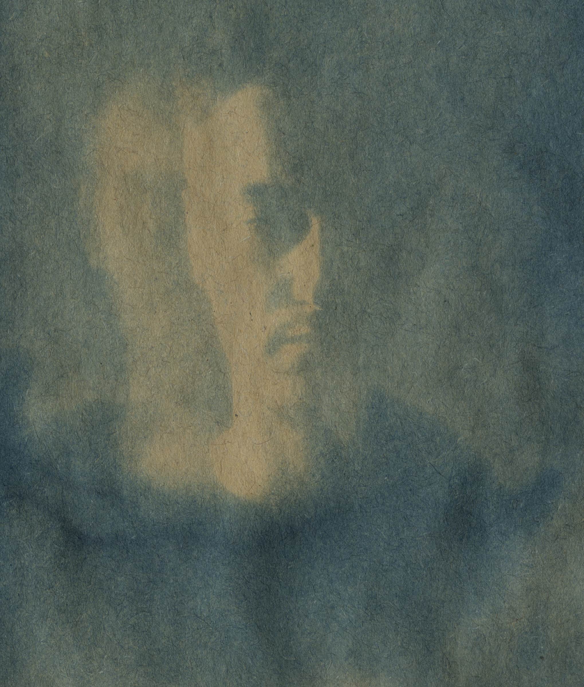 Cyanotype image of Delmer Darion